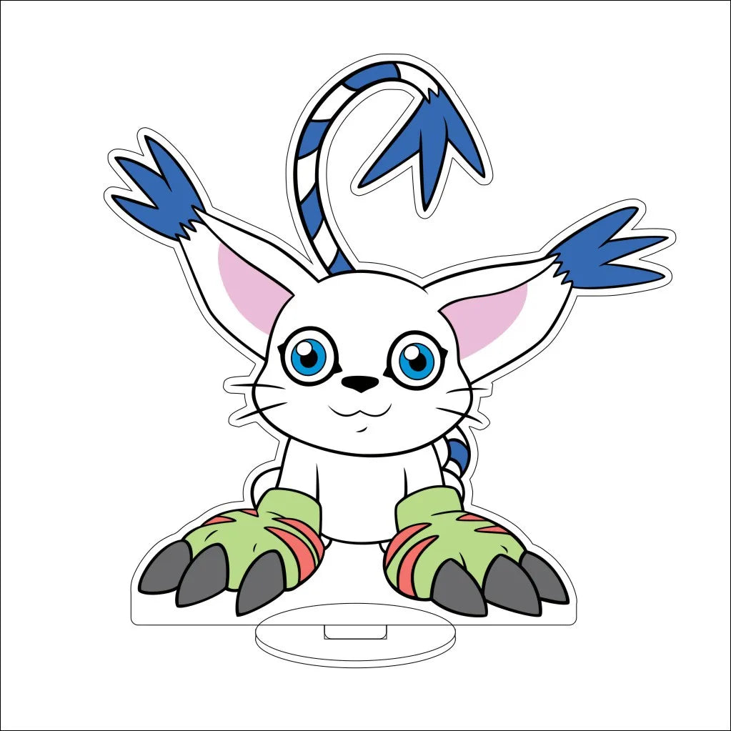 16CM Anime Digital Monster Hououmon Metal Greymon Drimogemon Cherubimon Cos Acrylic Figure Stand Ornaments Chirstmas Gifts