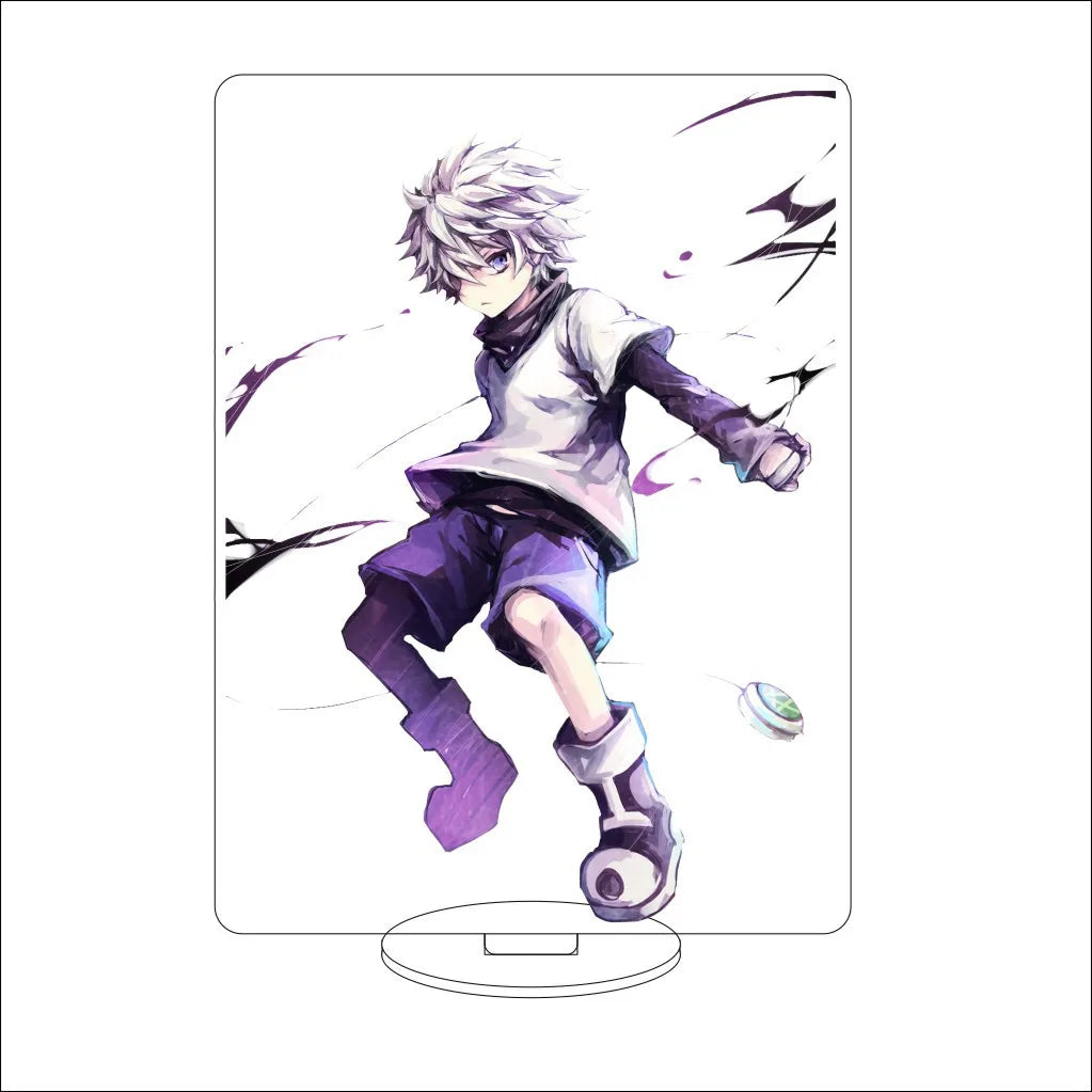16CM Anime HUNTER x HUNTER Kite Kurapika Gon Freecss Killua Zoldyck Hisoka Cos Acrylic Figure Stand Ornaments Exquisite Gifts
