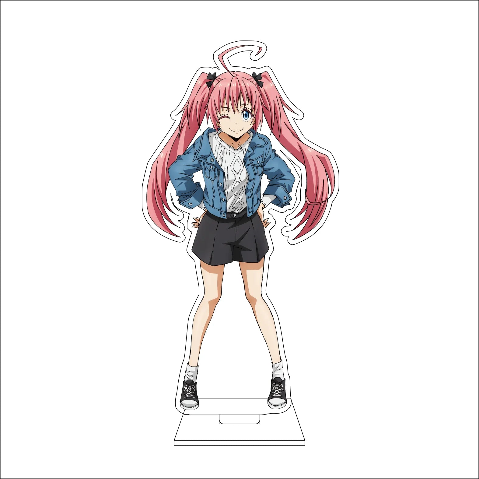 16CM Anime Rimuru Tempest Diablo shuna Shizue Izawa Cosplay Acrylic Figure Stand Plate Ornaments Gifts
