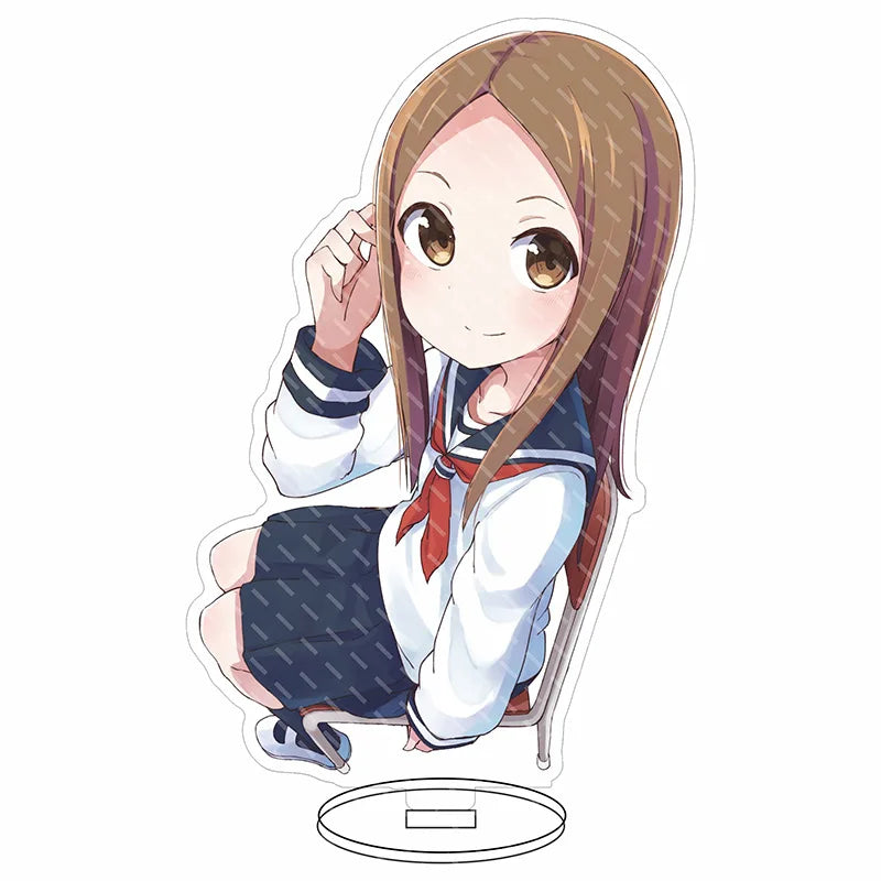 16CM Anime Figure Teasing Master Takagi-san Nishikata Takagi Cos Acrylic Stand Ornaments Cute Chrismas Gifts