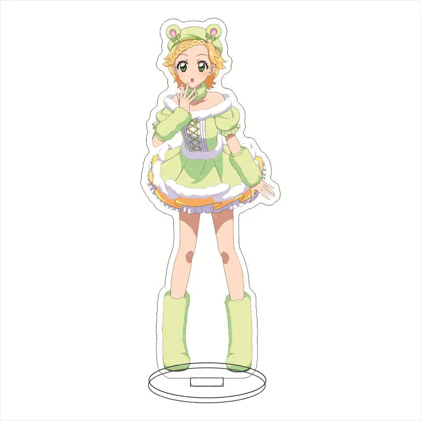 16CM Anime Figure Aikatsu!‌ Hoshimiya Ichigo Kiriya Aoi Shibuki Ran Kanzaki Mizuki Oozora Akari Cos Acrylic Stand Ornaments Gift