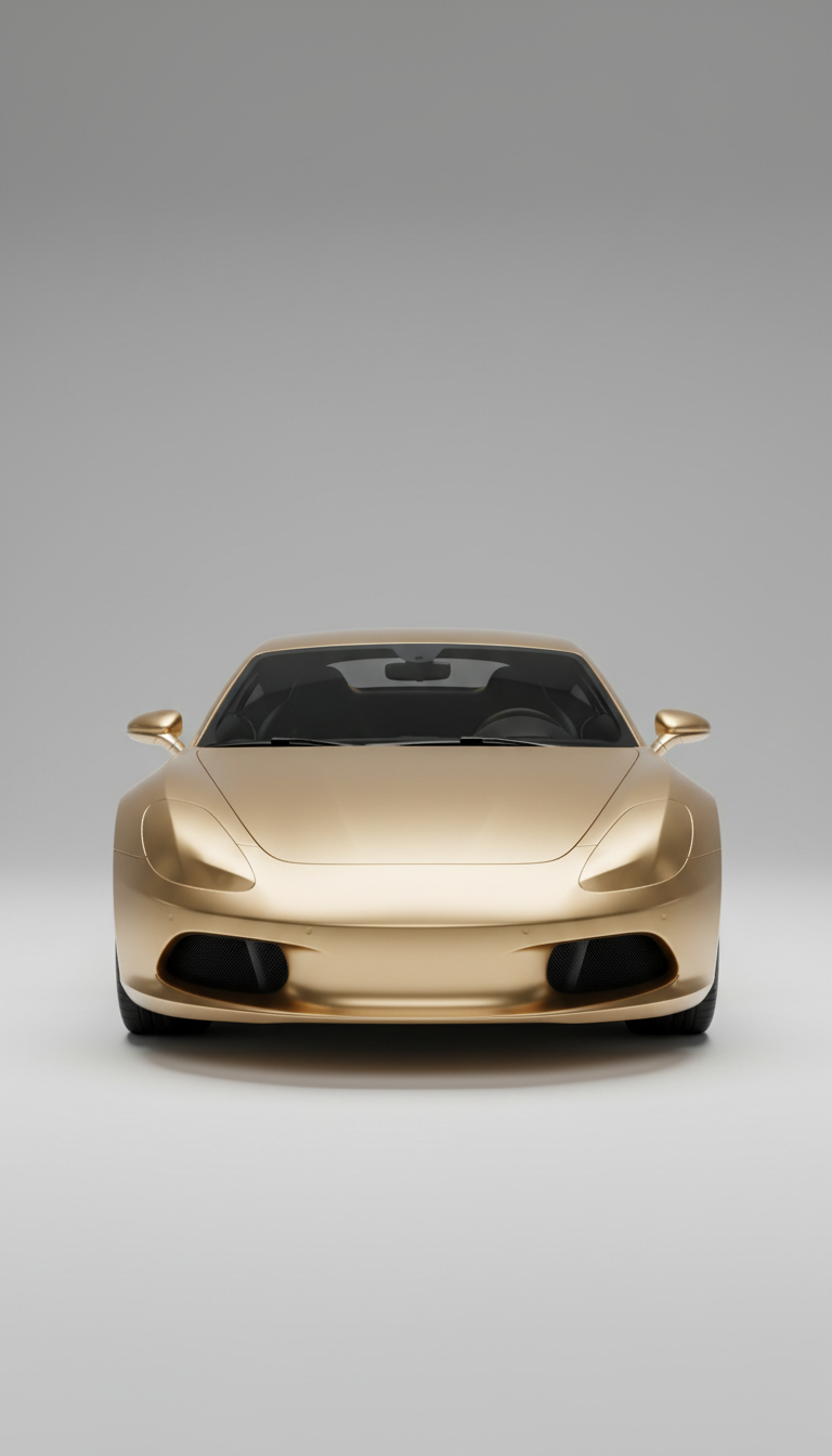 Vinyl wrap in champagne gold finish