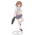 16CM Anime Figure A Certain Scientific Railgun‌ Misaka Mikoto Shirai Kuroko Uiharu Kazari Cos Acrylic Stand Ornaments Gifts