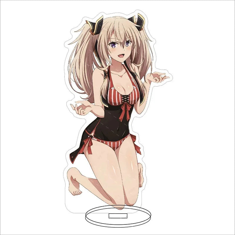 16CM Anime Figure The Misfit of Demon King Academy Misha Necron Sasha Necron Misha Ilioroggo Cos Acrylic Stand Ornaments Gifts