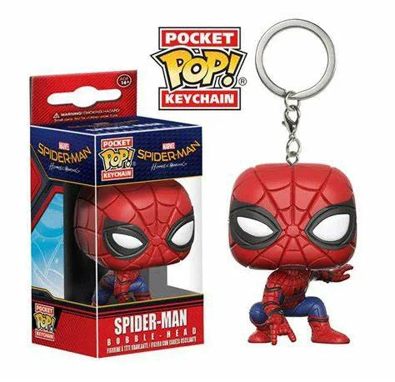 NEW FUNKO POP Spider-Man Spider-GWEN GREEN GOBLIN ZOMBIE HUNTER SPIDEY Peter Parker Mysterio Keychain Vinyl Figure Toys