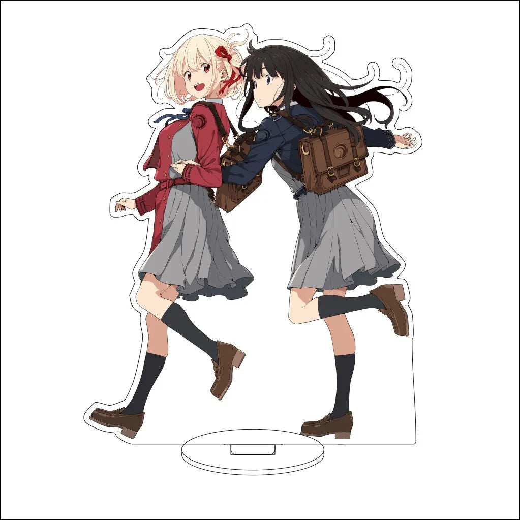 16CM Anime Lycoris Recoil Nishikigi Chisato Inoue Takina Nakahara Mizuki Kurumi Cos Acrylic Figure Stand Ornaments Gifts