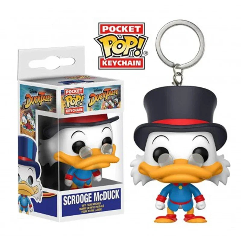 New 22 Styles Funko Pocket pop Keychains Mickey Mouse Minnie Donald Duck Stitch Angel Elvis TIKI Lilo Scrump Vinyl Figure Toys