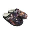 Black Butler Home Cotton Slippers Mens Womens Plush Bedroom Casual Keep Warm Shoes Japanese Anime Custom Thermal Indoor Slipper