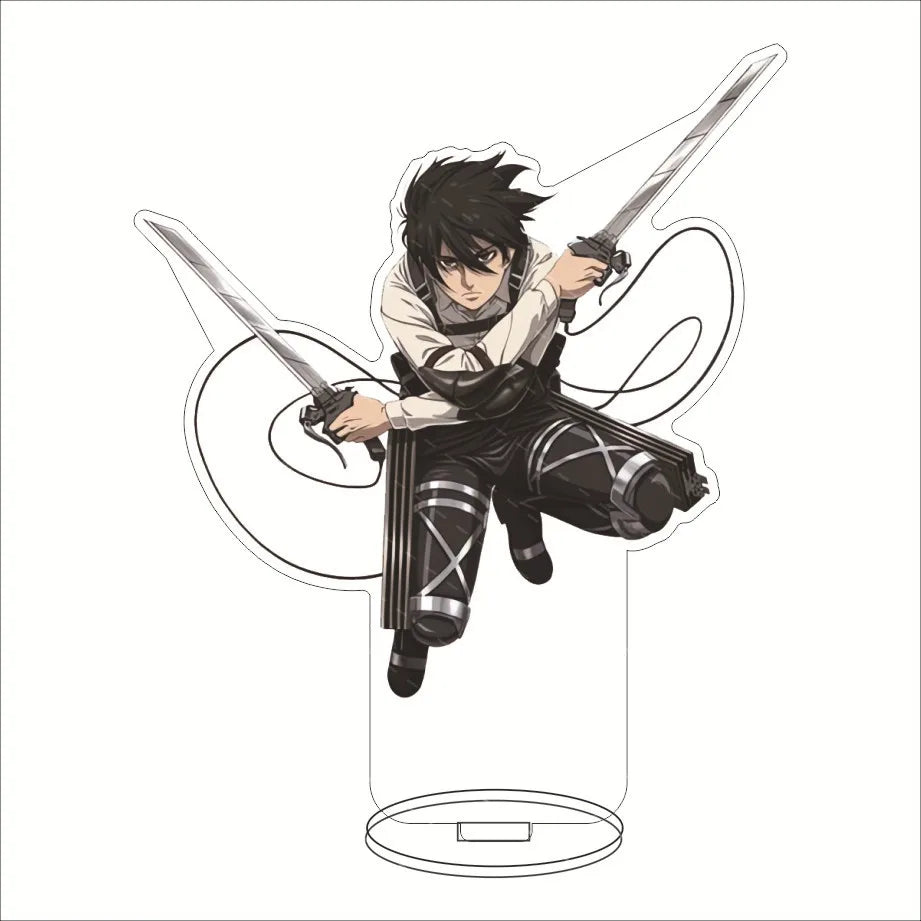 16CM Anime Figure ‌Attack on Titan Eren Jaeger Mikasa Ackerman Armin Arlert Levi Ackerman Cos Acrylic Stand Ornaments Gifts