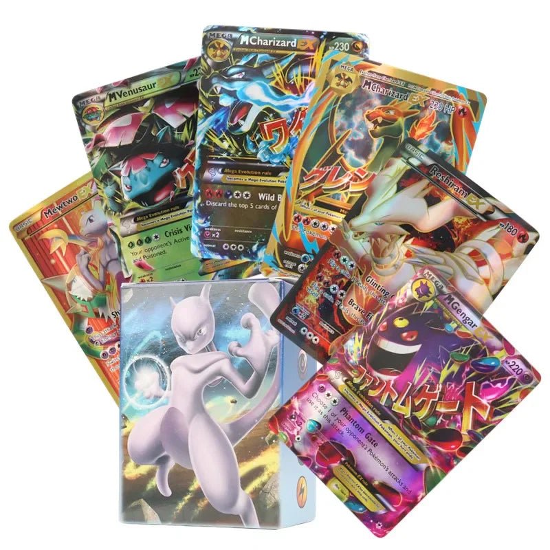 60/100Pcs English Pokemon Cards Shining MEGA GX Vmax TAG EX Vstar V Collection Cards Toys Children Gift