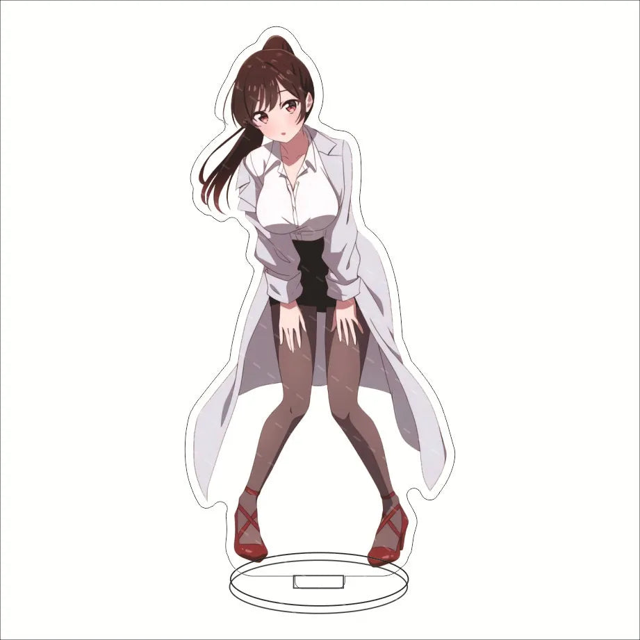 16CM Anime Figure Rent A Girlfriend‌ Ichinose Chizuru Sarashina Ruka Sakurasawa Sumi Nanami Mami Cos Acrylic Stand Ornament Gift