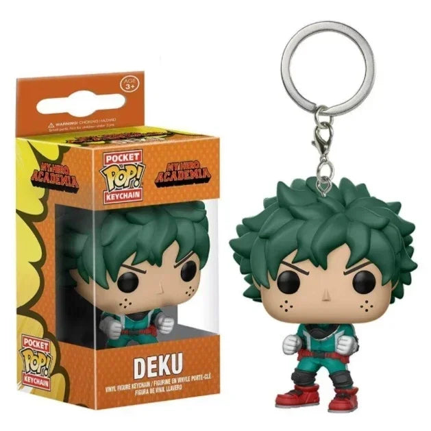 Funko Pop Keychain Toy My Hero Academia Deku Kyoka Jiro Neito Monoma Izuku Midoriya Shoto Todoroki All Might Bakugo PVC Toys