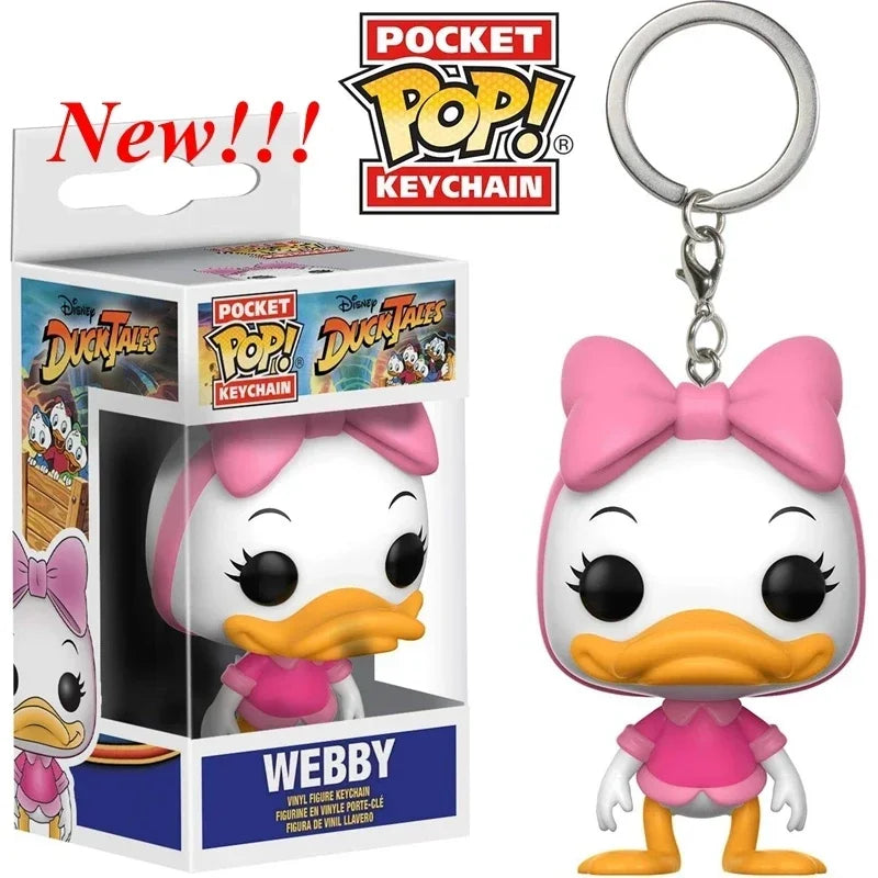 New 22 Styles Funko Pocket pop Keychains Mickey Mouse Minnie Donald Duck Stitch Angel Elvis TIKI Lilo Scrump Vinyl Figure Toys