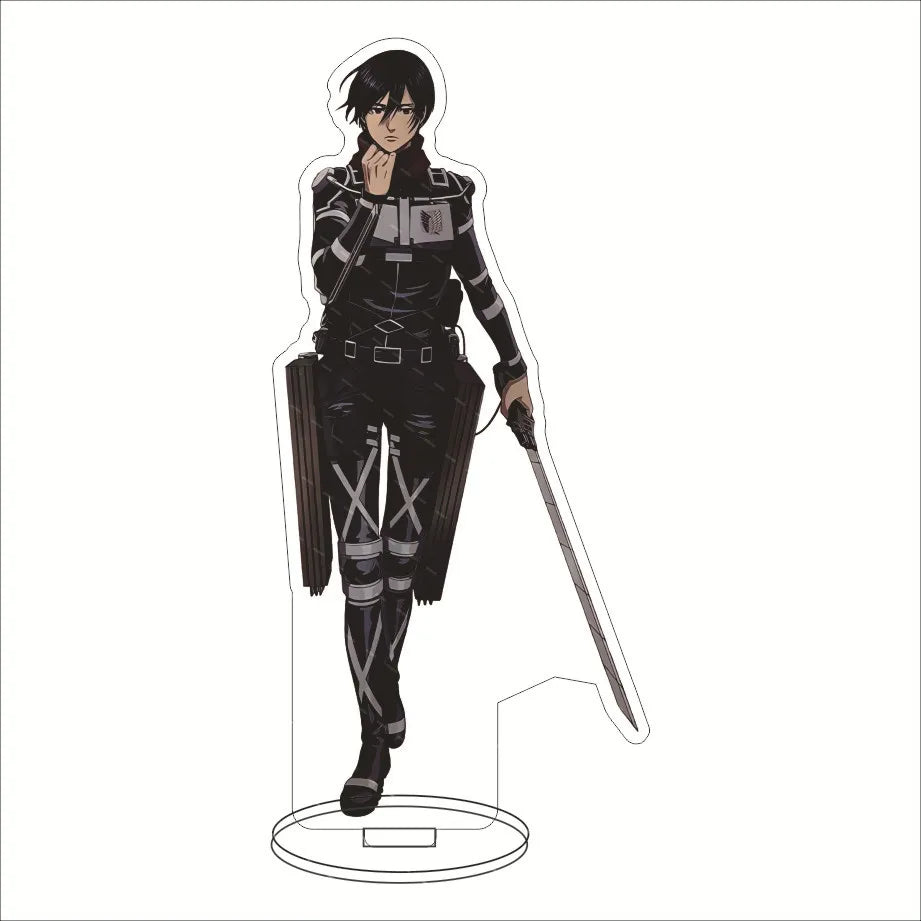 16CM Anime Figure ‌Attack on Titan Eren Jaeger Mikasa Ackerman Armin Arlert Levi Ackerman Cos Acrylic Stand Ornaments Gifts