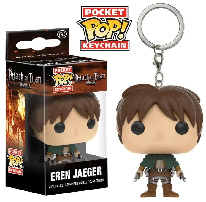 2026 Funko POP Keychains Dragons Ball Star Keychain wars Spiderman Attack on Levi Toy STITCH Rick Kurama Todoroki Figure Toys