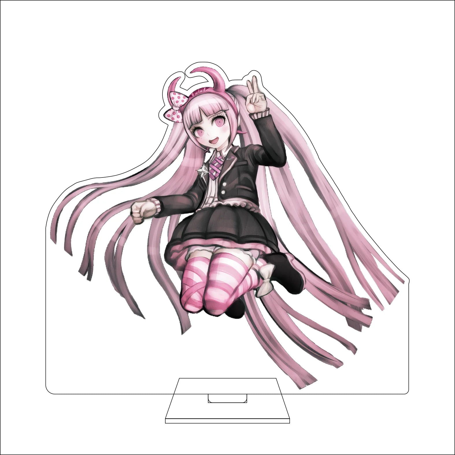 16CM Anime Danganronpa Cosplay Acrylic Figure Stand Plate Toko Fukawa Mondo Owada Maizono Sayaka Kirigiri Kyoko Ornaments Gifts