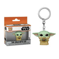 FUNKO POP Star Wars the Child Series the Child Keyring Anf the Child with the Cup Key Chains Pop Keychain Toys