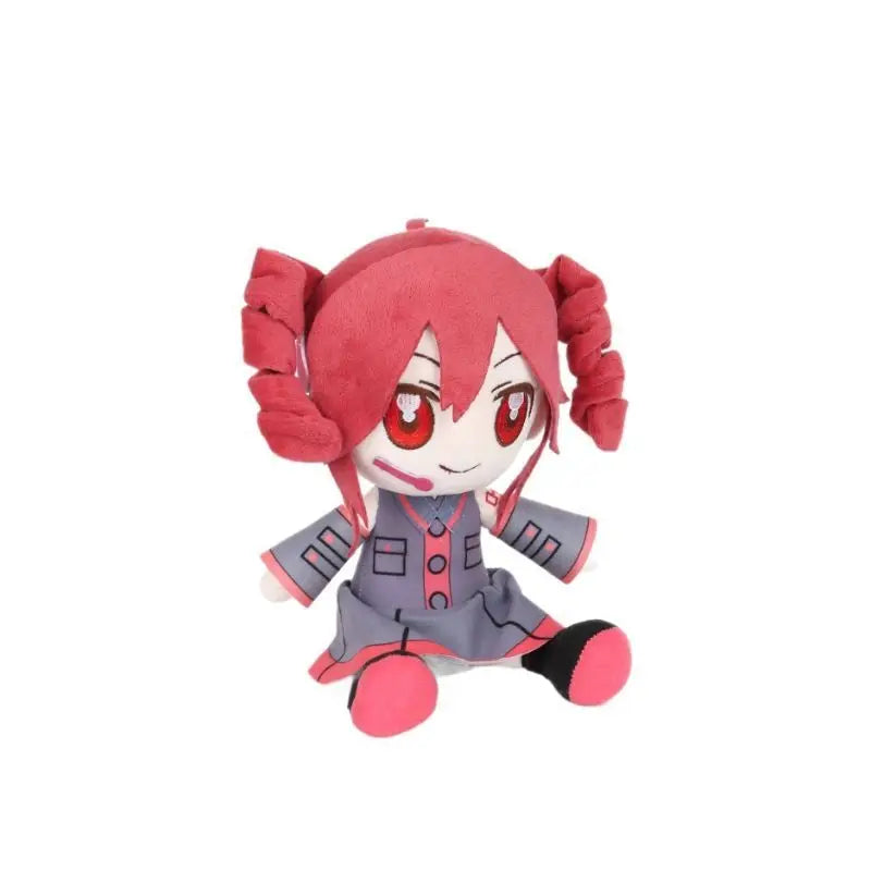 Kasane Teto Plush Toy Soft Doll Stuffed Plushies Figure Anime Cosplay Cartoon Birthday Present Christmas Gift for Fans Girl
