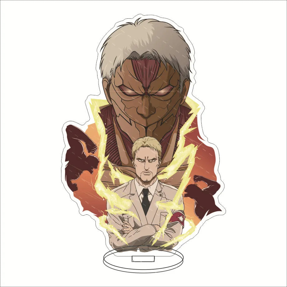 16CM Anime Figure ‌Attack on Titan Eren Jaeger Mikasa Ackerman Armin Arlert Levi Ackerman Cos Acrylic Stand Ornaments Gifts