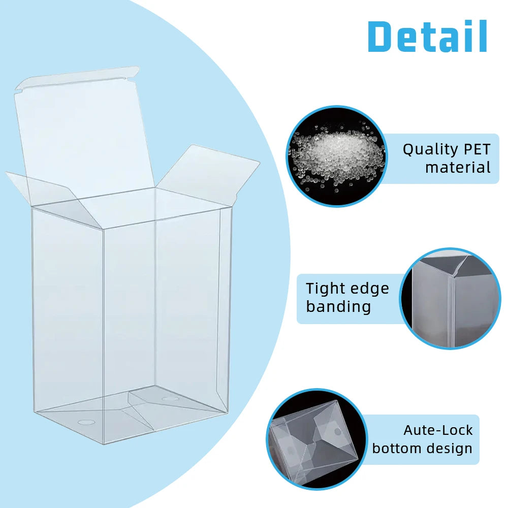 Suitable for Funko pop protective box, transparent box packaging, figurine toy, pet transparent packaging box, 4 inches