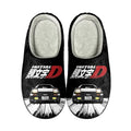 Japanese Anime Initial D Home Cotton Custom Slippers Mens Womens Sandals Plush Rock Band Casual Keep Warm Shoes Thermal Slipper