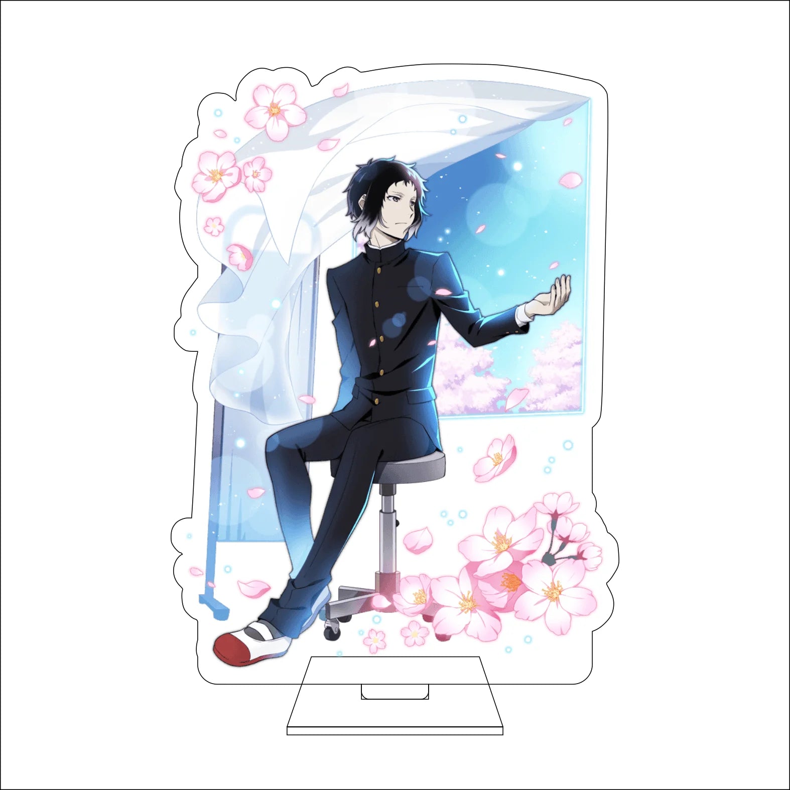16CM Anime Bungo Stray Dogs Cosplay Acrylic Figure Stand Plate Ryunosuke Akutagawa Nakahara Chuuya Ornaments Gifts