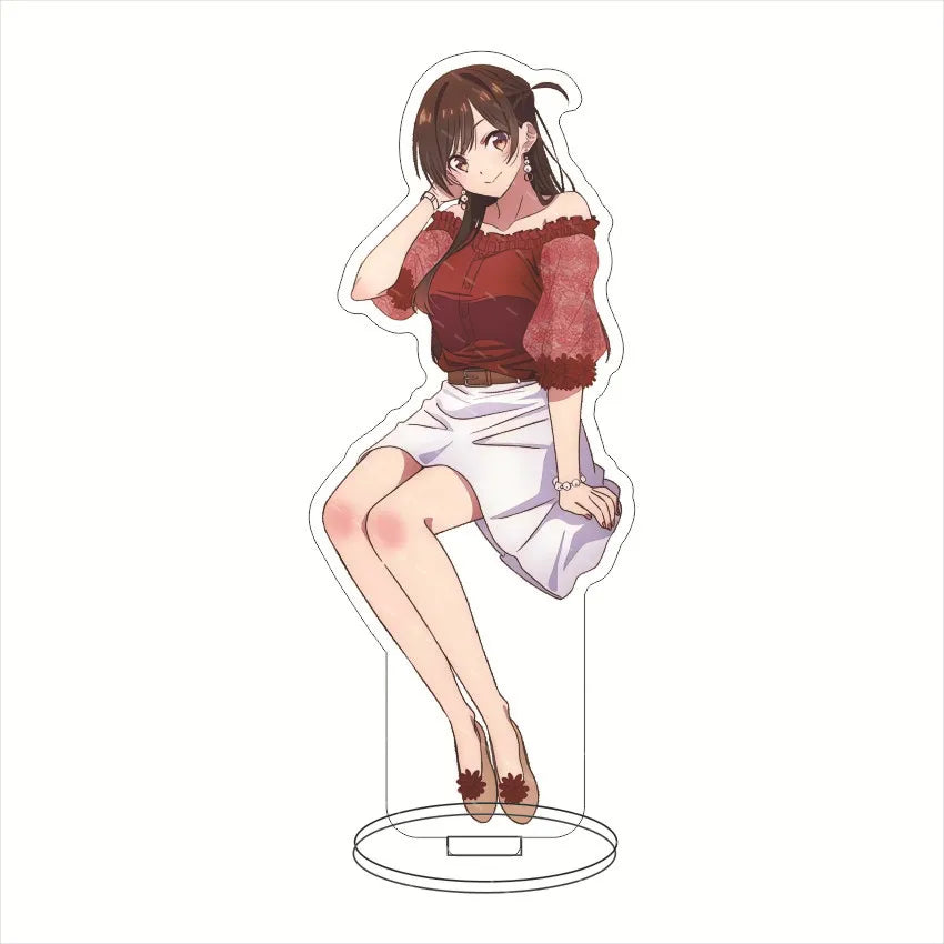 16CM Anime Figure Rent-A-Girlfriend‌ Mizuhara Chizuru Nanami Mami Sarashina Ruka Sakurasawa Sumi Cos Acrylic Stand Ornaments