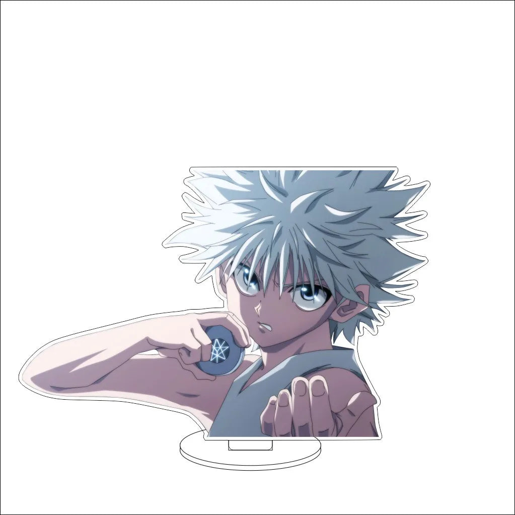 16CM Anime HUNTER x HUNTER Kite Kurapika Gon Freecss Killua Zoldyck Hisoka Cos Acrylic Figure Stand Ornaments Exquisite Gifts