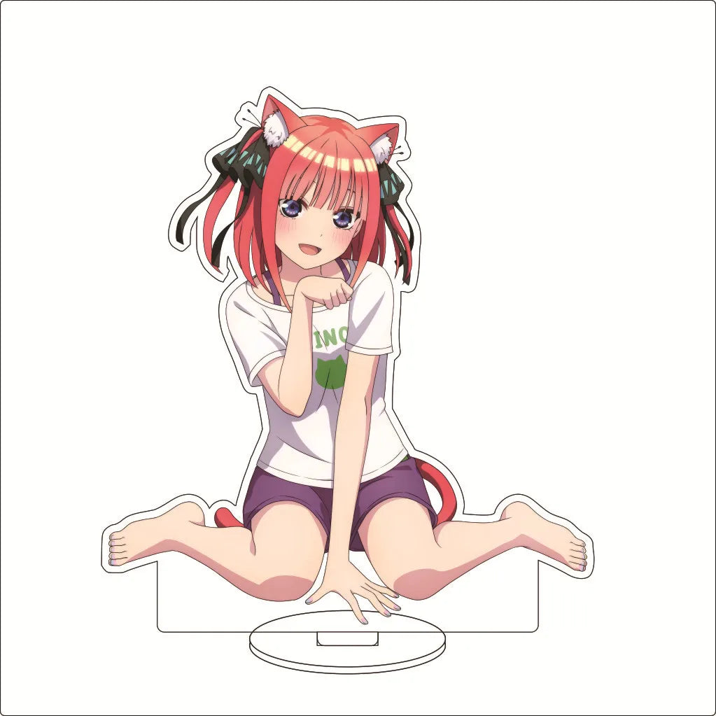 16CM Anime The Quintessential Quintuplets Nakano Nino Nakano Yotsuba Nakano Miku Nakano Ichika Cos Acrylic Figure Stand Ornament
