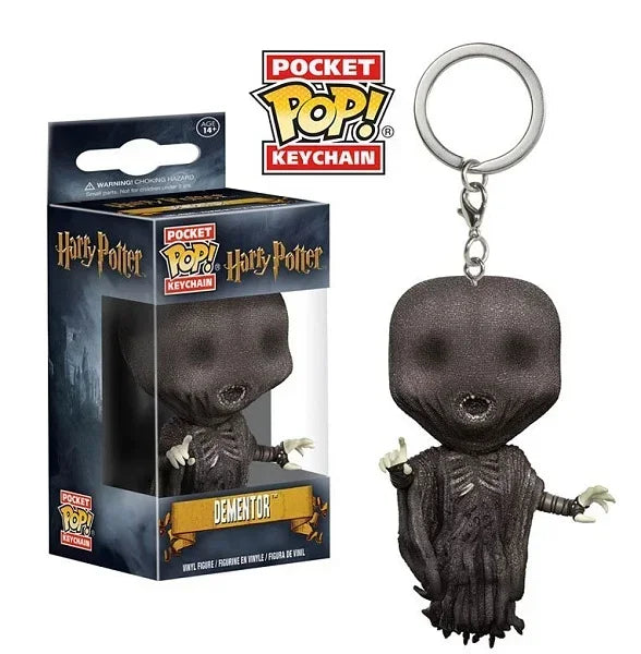 Funko POP Keychain Toy Hermione Granger Dobby Dumbledore Malfoy Ginny Ron Hedwig Snape Voldemort Luna Pocket Pop Key Ring Toy