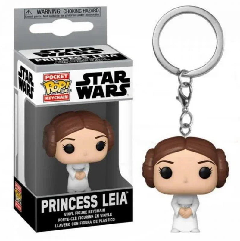 FUNKO POP Star Wars Hera Syndulla AHSOKA BO-KATAN Leiya IG-11 Chubacca R2-D2 Darth Vader Stromtrooper Pocket Pop Keychain Toys
