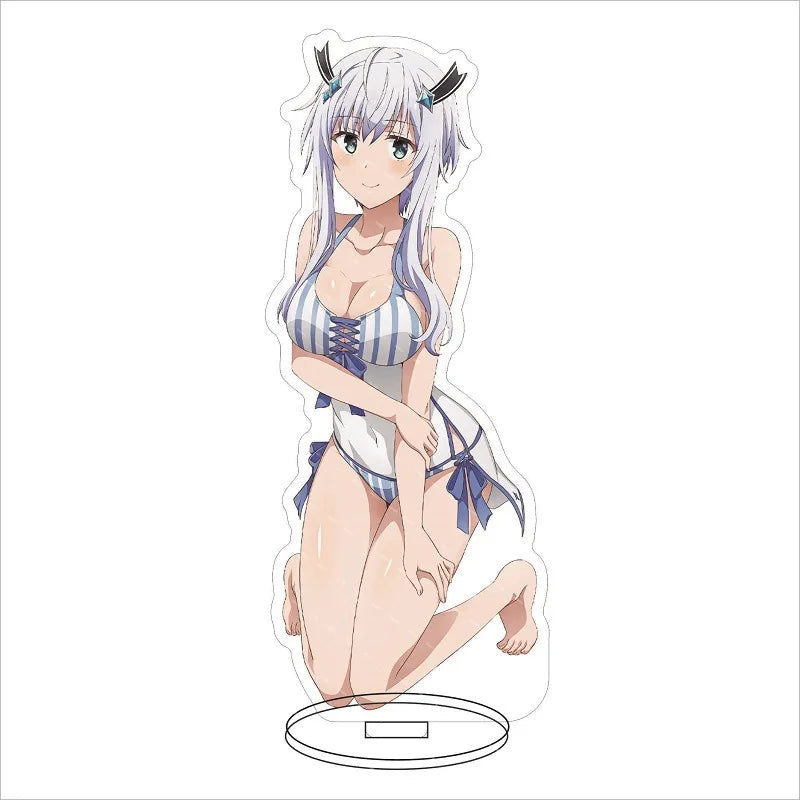16CM Anime Figure The Misfit of Demon King Academy Misha Necron Sasha Necron Misha Ilioroggo Cos Acrylic Stand Ornaments Gifts