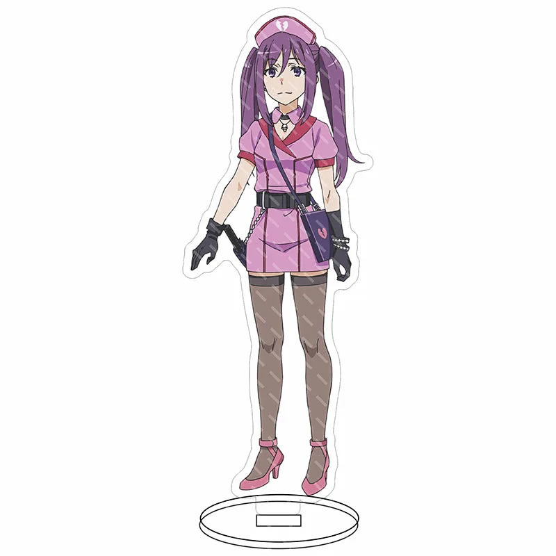 16CM Anime Figure A Certain Scientific Railgun‌ Misaka Mikoto Shirai Kuroko Uiharu Kazari Cos Acrylic Stand Ornaments Gifts