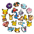 Anime Cartoon Pikachu Psyduck Squirtle Sandals Accessories 10/20/27Pcs Pokemon Clogs Sandals Decor Buckle Girls Birthday Gifts