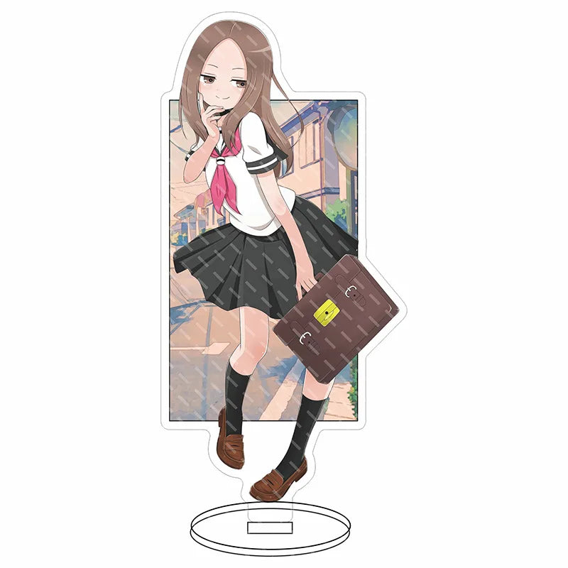 16CM Anime Figure Teasing Master Takagi-san Nishikata Takagi Cos Acrylic Stand Ornaments Cute Chrismas Gifts