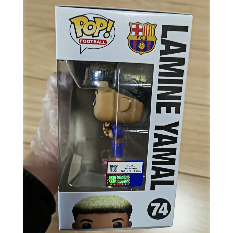 Original Funko Pop Lamine Yamal Figure FC Barcelona La Liga Football Collectible Figurine Desktop Ornament Perfect New Year Gift