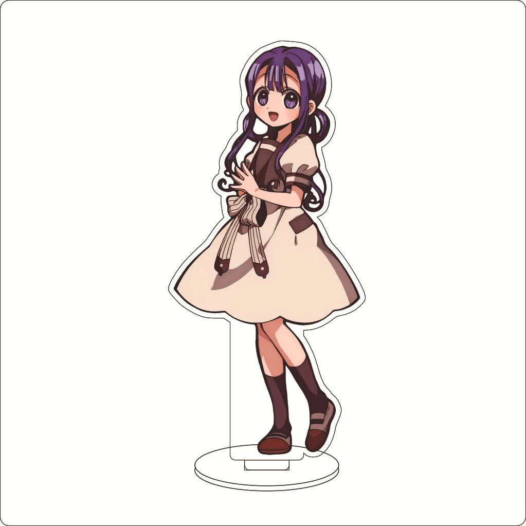 16CM Anime Toilet bound Hanako kun‌ Minamoto Kou Akane Aoi Nanamine Sakura Cos Acrylic Figure Stand Ornaments Chirstmas Gifts
