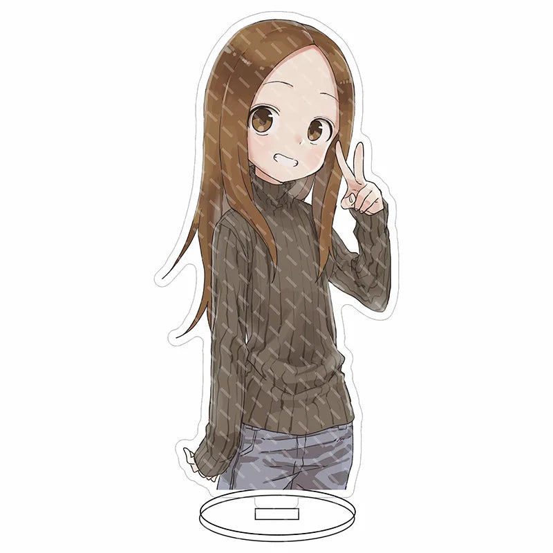 16CM Anime Figure Teasing Master Takagi-san Nishikata Takagi Cos Acrylic Stand Ornaments Cute Chrismas Gifts
