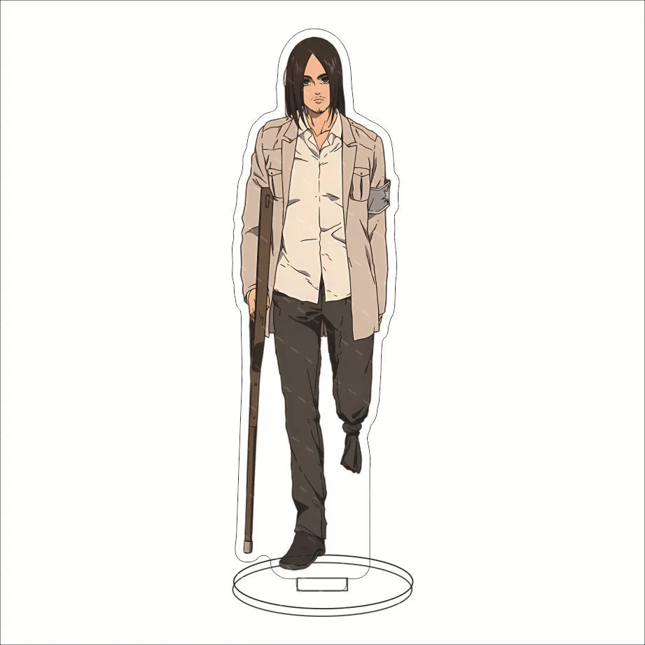 16CM Anime Figure ‌Attack on Titan Eren Jaeger Mikasa Ackerman Armin Arlert Levi Ackerman Cos Acrylic Stand Ornaments Gifts