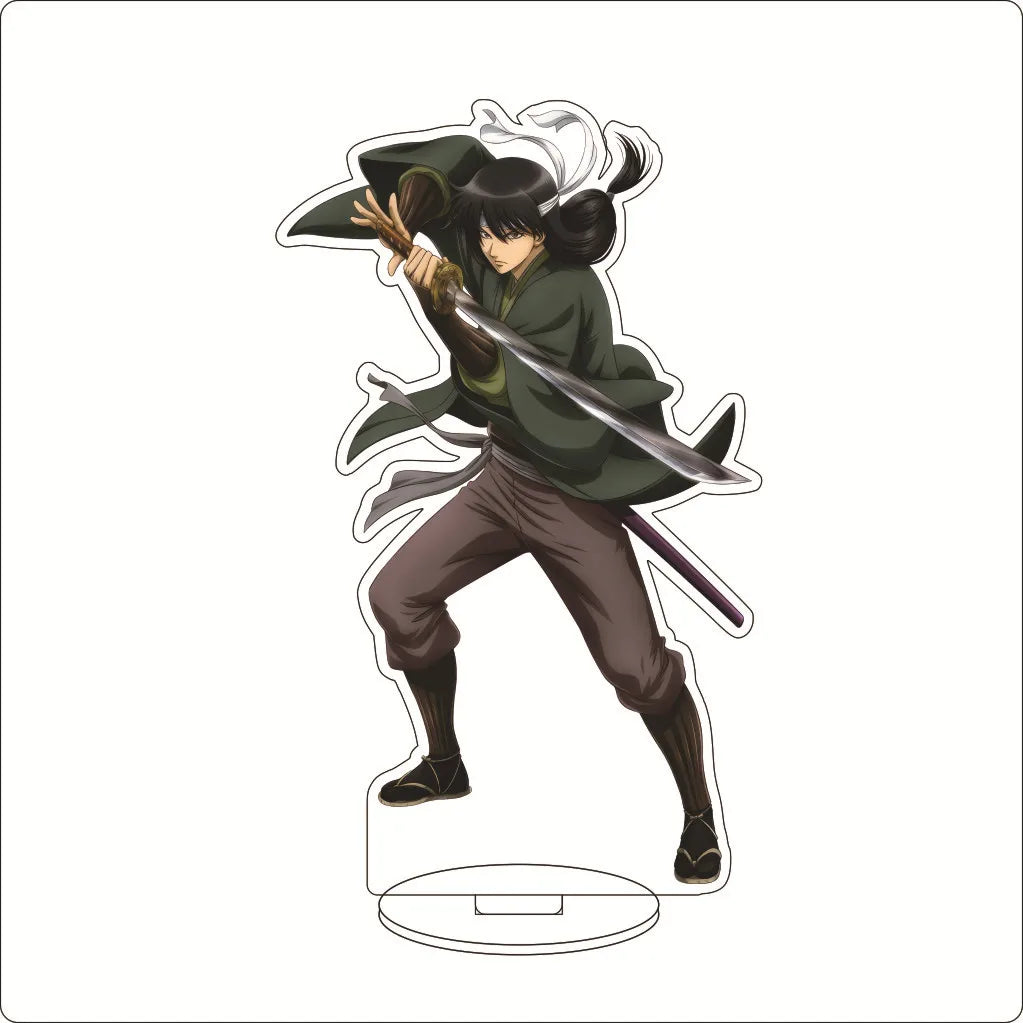 16CM Anime Gintama Sakata Gintoki Shimura Shinpachi Kagura Kondou Isao Okita Sougo Cos Acrylic Figure Stand Ornaments Gifts