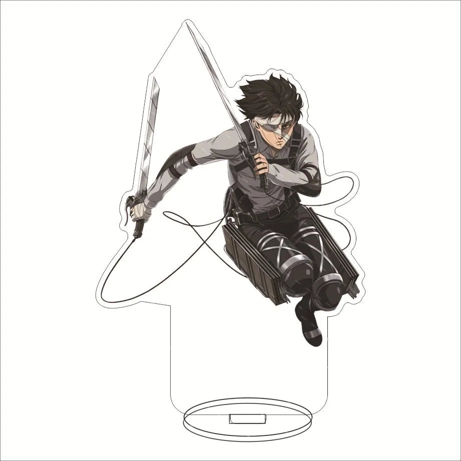 16CM Anime Figure ‌Attack on Titan Eren Jaeger Mikasa Ackerman Armin Arlert Levi Ackerman Cos Acrylic Stand Ornaments Gifts
