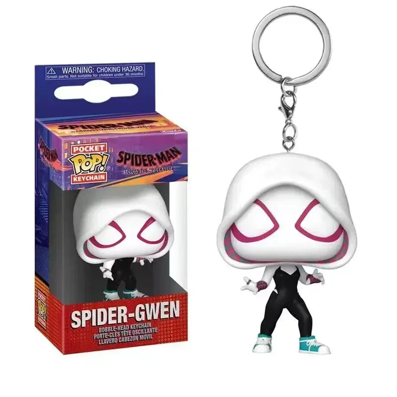 FUNKO POP Spider-Man the Spot Spider-GWEN GREEN GOBLIN ZOMBIE HUNTER SPIDEY Peter Parker Mysterio Keychain Vinyl Figure Toys