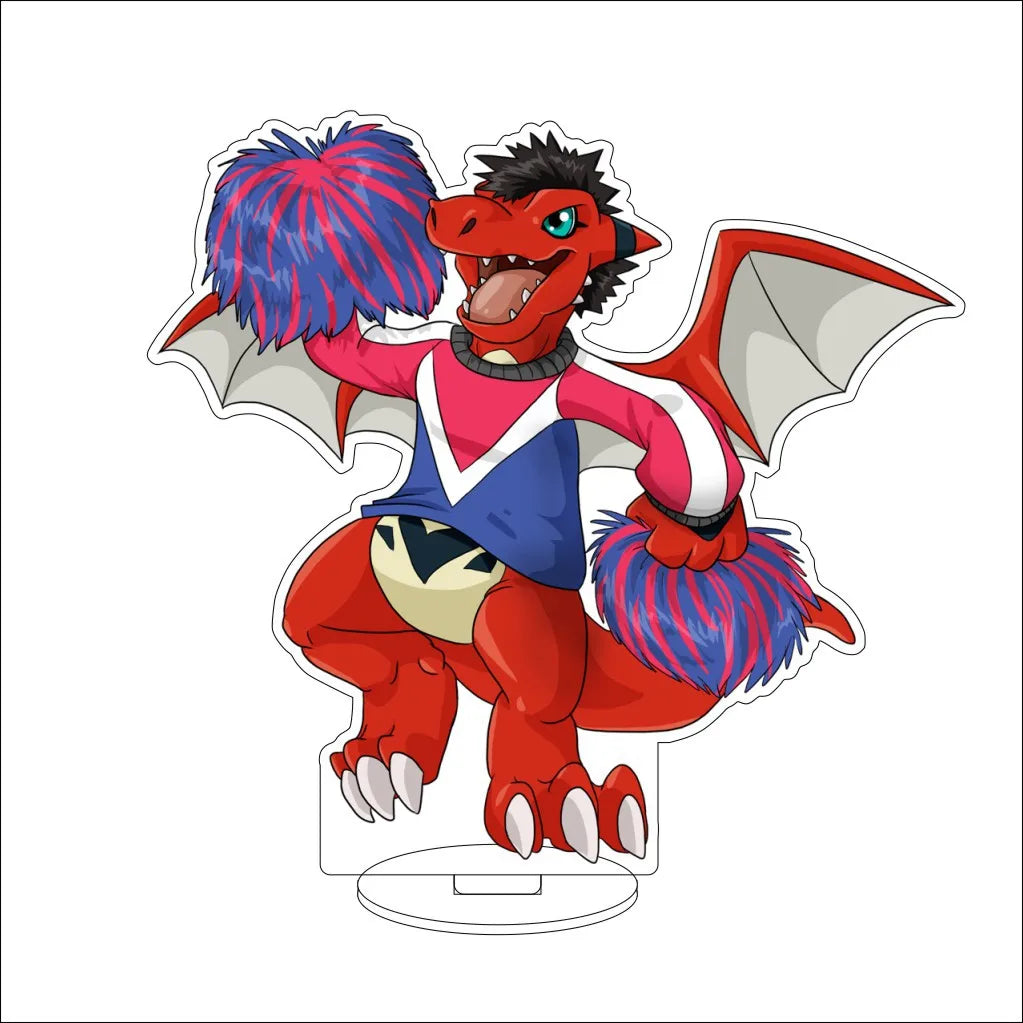 16CM Anime Digital Monster Hououmon Metal Greymon Drimogemon Cherubimon Cos Acrylic Figure Stand Ornaments Chirstmas Gifts