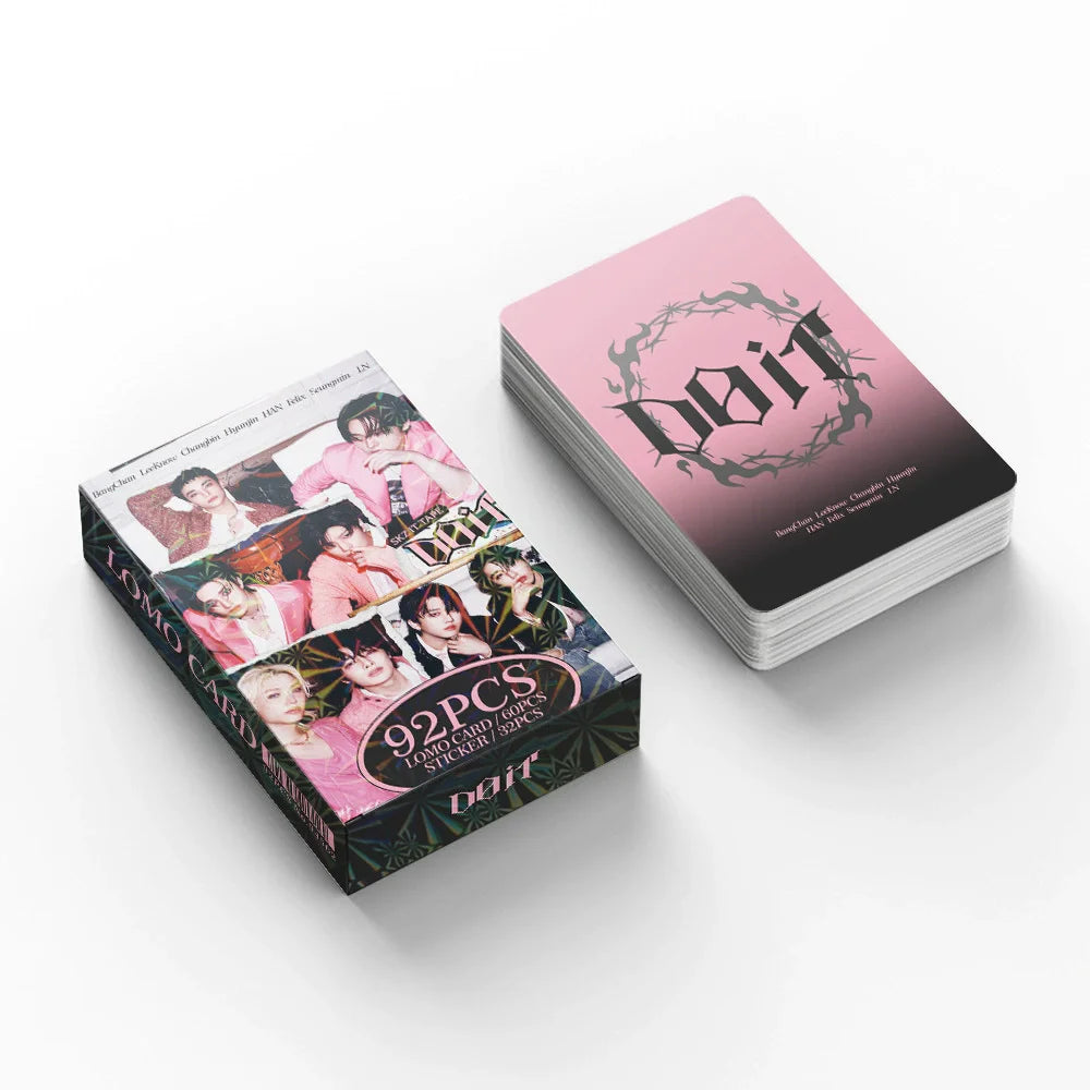 92 Pieces SKZ IT TAPE: DO IT New Album Photo Card Set - K-pop Idol Collectible Cards with Bonus Stickers