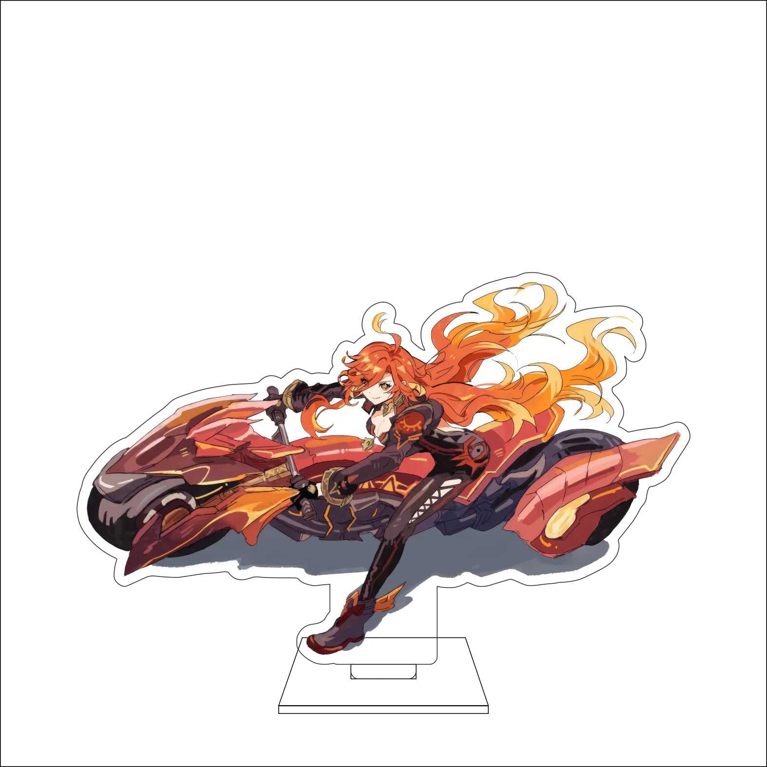 16CM Anime Genshin Impact Cosplay Acrylic Figure Stand Plate Mavuika Ornaments Gifts