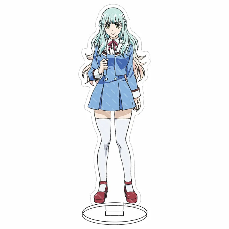16CM Anime Figure High-Rise Invasion‌ Honjo Yuri Nise Mayuko Arasaki Kunoe Mayuko Nise Cos Acrylic Stand Ornaments Gifts
