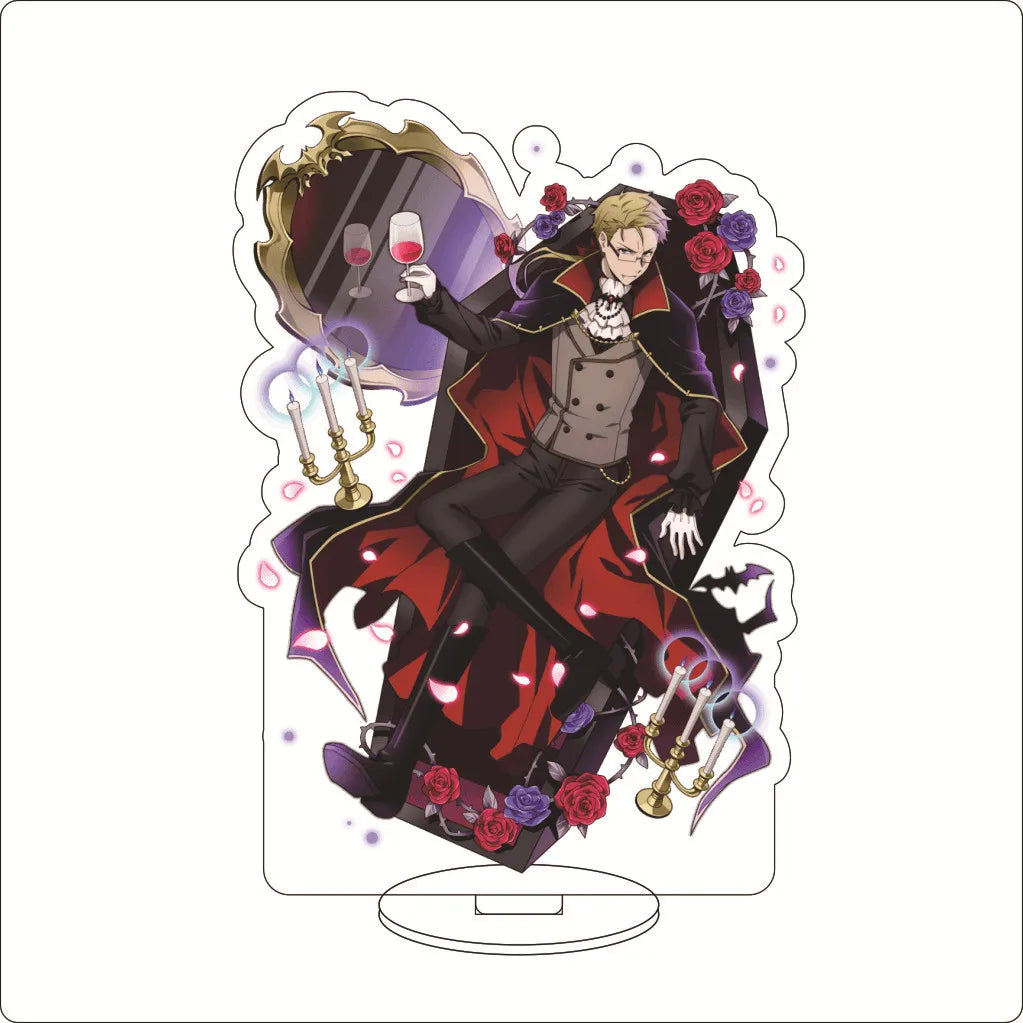 16CM Anime ‌Bungo Stray Dogs Nakajima Atsushi Dazai Osamu Kunikida Doppo Edogawa Ranpo Cos Acrylic Figure Stand Ornaments Gifts