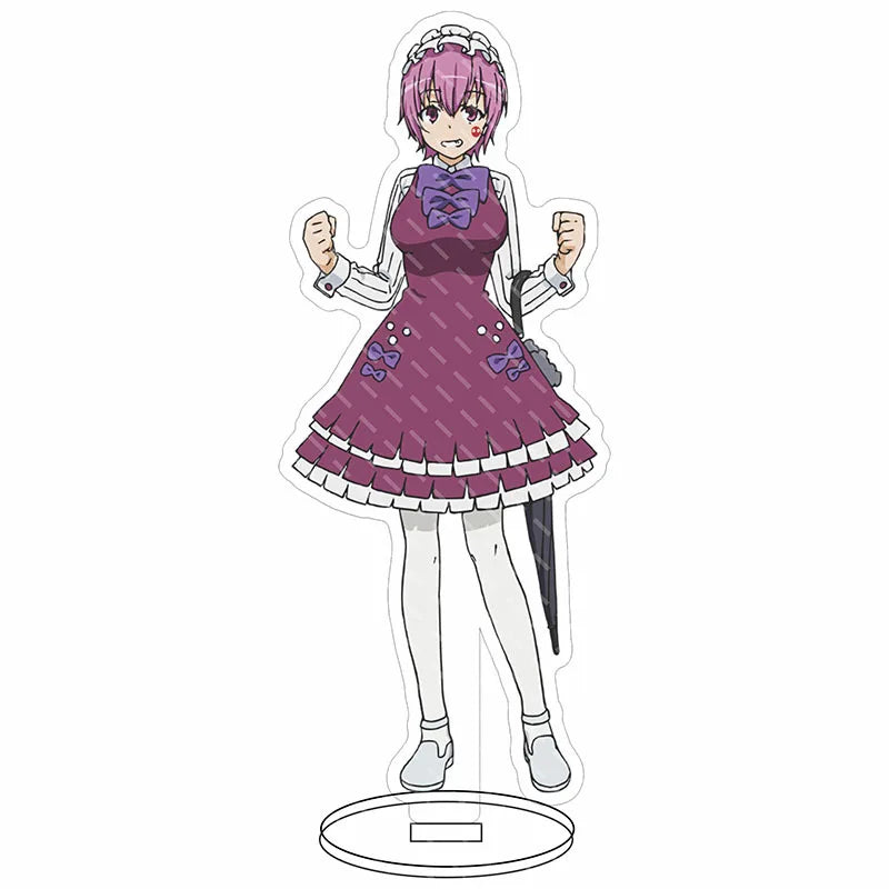16CM Anime Figure A Certain Scientific Railgun‌ Misaka Mikoto Shirai Kuroko Uiharu Kazari Cos Acrylic Stand Ornaments Gifts