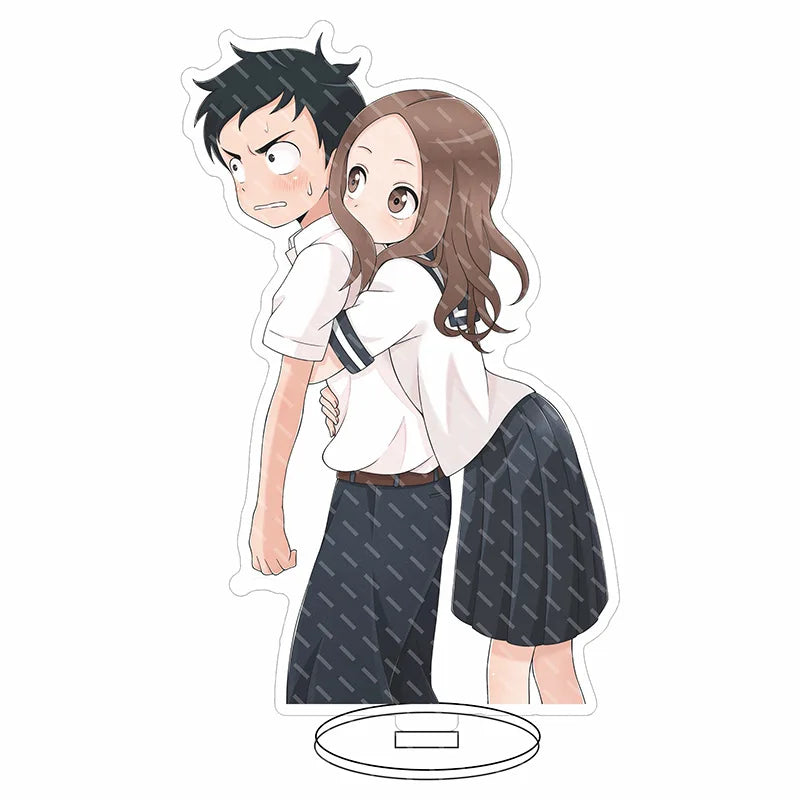 16CM Anime Figure Teasing Master Takagi-san Nishikata Takagi Cos Acrylic Stand Ornaments Cute Chrismas Gifts