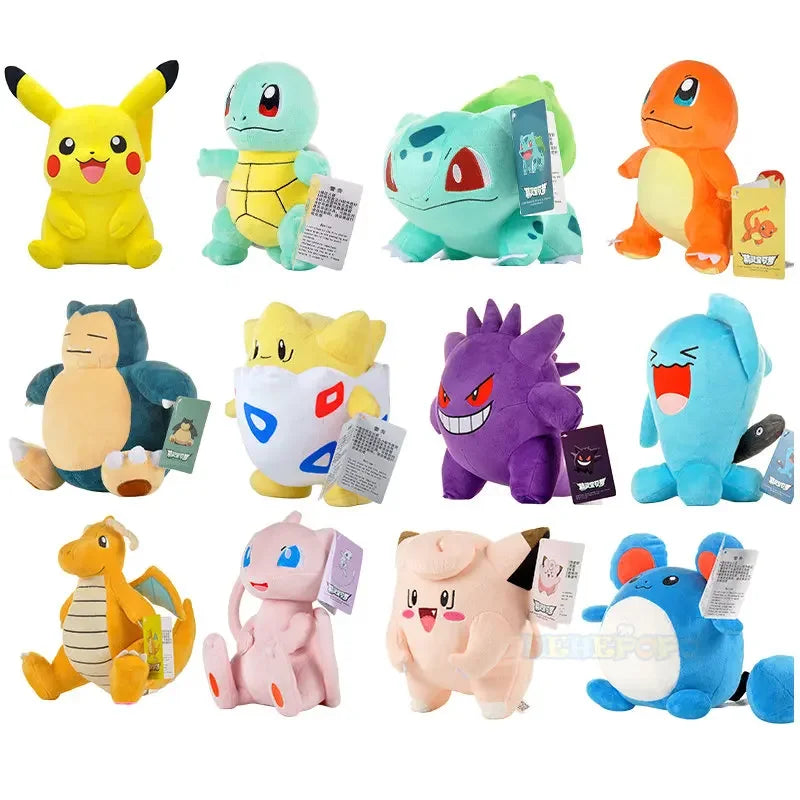 2026* Peluche Pokemon Gengar Peluche 24cm Pokemon stuffed Toy Cute Cartoon Pikachu Plush Doll Soft Doll  Birthday Gift
